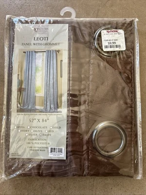 Victoria Classics Leoti Grommet Panel, Taupe, 52” x 84" - Image 1 of 4