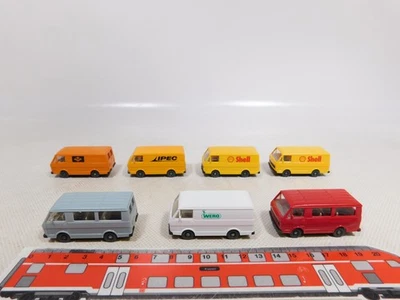 Wiking 1:87 H0 7X Modello VW LT 28 300 302 Shell Wero Ipec Ecc Mint #EG811-0,5 - Immagine 1 di 4