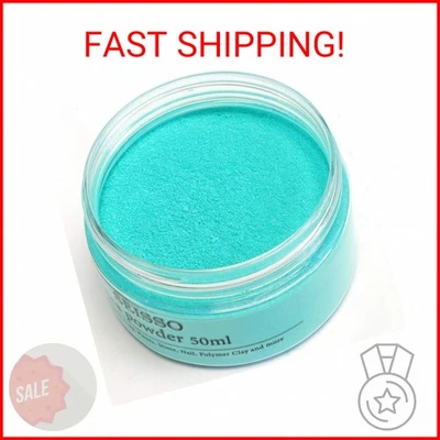 SEISSO Turquoise Blue Mica Powder for Epoxy Resin 1.7 oz /50g Powdered Pigment f - Image 1 of 2