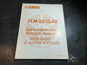 1983 Yamaha YTM225DXK Service Manual 225DX YTM225 Tri Moto 3 Wheeler Trike ATV - Bild 1 von 12