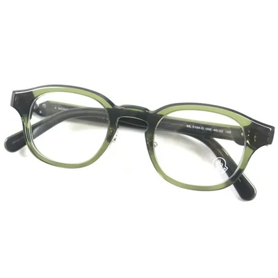 Moncler ML5184-D 096 Green Round Plastic Optical Eyeglass Frame 46-22-145 - Image 1 of 3