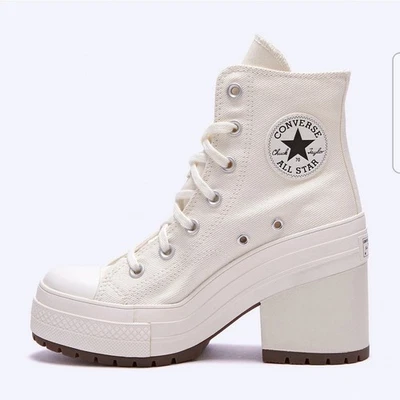 Sapatos de Salto Converse Chuck 70 De Luxe 'Egret' - A05348C Feminino Tamanho 10.5 Masculino 8.5 - Imagem 1 de 4