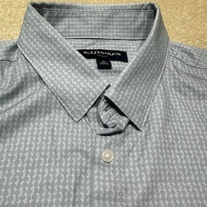 Mizzen Main Leeward Button Up Hemd Herren XL Extra Large Blau Trim Fit - Bild 1 von 9