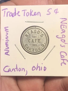 Canton, Ohio OH Neago's Cafe buono per gettone commerciale da 5 ¢ - Foto 1 di 8
