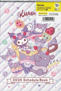 Sanrio Kuromi 2026 B6(12.8*18.2cm) Planner Schedule Book Diary from Japan - Picture 1 of 19