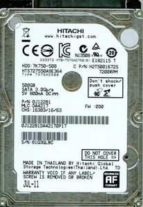 HTS727550A9E364 P/N: 0J12281 MLC: DA4217  HITACHI SATA 500GB - Picture 1 of 1