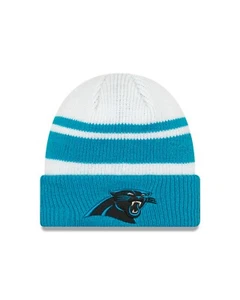 Carolina Panthers New Era Blue/White Knit Cozy Cuffed Knit Hat - Bild 1 von 2