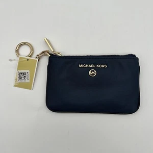 Michael Kors Jet Set Charm kleines schmales Kartenetui marineblau neu mit Etikett 78 $ - Bild 1 von 6