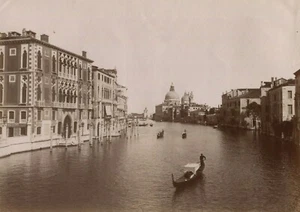 Vintage Fotografien Landschaft Kanal, Venedig, Italien um 1900 - Bild 1 von 8