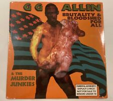 GG Allin and the Murder Junkies Brutality and Bloodshed for All lp sealed NOS