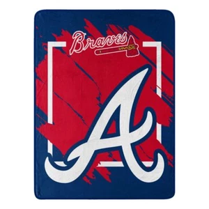 46" x 60" Dimensional Design Micro Raschel Plush Throw Blanket (Atlanta Braves) - Picture 1 of 1