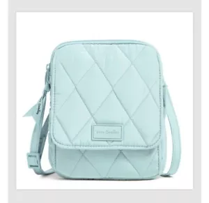 Vera Bradley RFID Ultralight Mini Hipster Sea Salt Blue Purse NWT Mint Green - Picture 1 of 4