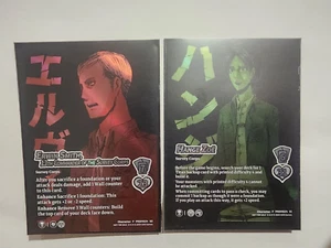 Universes Attack on Titan Promos Hange Zoe & Erwin Smith Gencon, Never Played - Picture 1 of 1