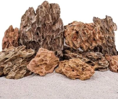 AquaOne Aquarium Natursteine Drachensteine 5kg Mix Gr.S-L Dekoration Dragon - Bild 1 von 4