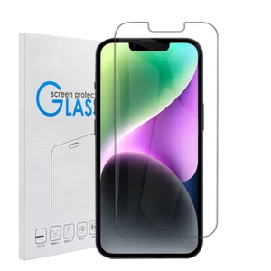 For iPhone 16 15 14 13 Pro Max 12/11/XR/XS/7 2x Tempered Glass Screen Protector - Picture 1 of 23