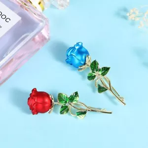 Broches de flores de rosa para mujer moda lujo flores pasador joyería regalo - Imagen 1 de 6