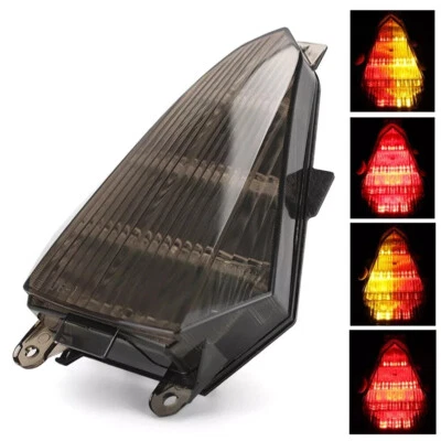 Luz trasera para Yamaha YZF R6 2006-2016 LED integrado freno señales de giro humo Foto 1 de 4