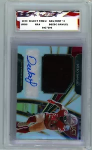 Select Prizm #JM-DS 2019 Deebo Samuel parche de novato automático AGC 10 gemas como nuevo 21/49 - Imagen 1 de 4