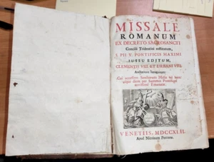 EPOCA271 - MISSALE ROMANUM EX DECREE SACROSANCTI, VENETIS 1742 - Picture 1 of 6