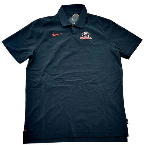Men's Nike Georgia Bulldogs Coaches Sideline Polo Shirt Black XL  DN5615-010 Cover