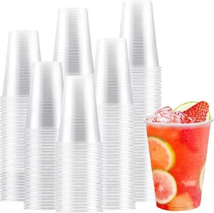 16 oz Clear Plastic Cups, Disposable Drinking Cups for Party, Events - Picture 1 of 6