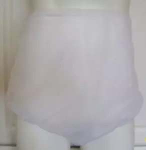 3 FULL LAYERS White SHEER NYLON Granny FULLER POOF PANTY BUBBLE * 34 - 46" - Picture 1 of 4