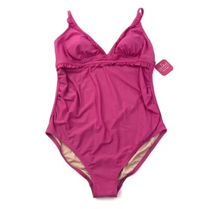 Isabel Maternity Womens Size L One Piece Swimsuit Pink - Picture 1 of 7