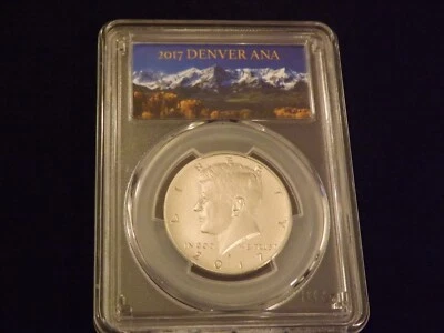 2017-S   Half Dollar  First Day Of Issue     ENHANCED        PCGS  SP 70 - Image 1 of 2