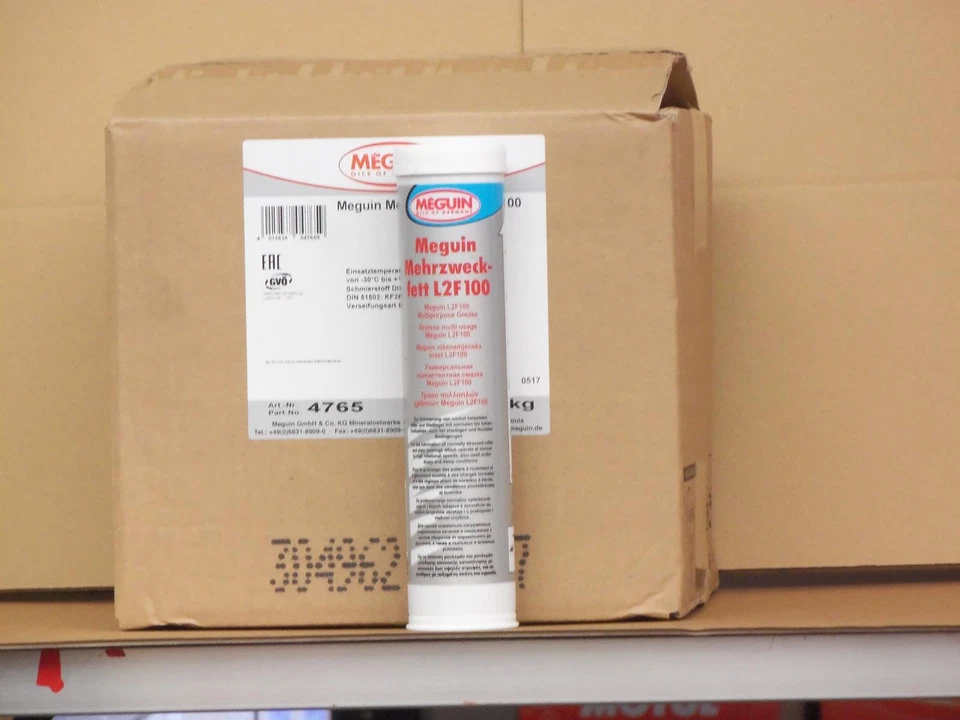 12,45€/kg Meguin Graphitfett L2F100 5 x 400 gr Kartuschen Universal Fett - Bild 1 von 1