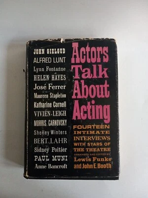 Actors Talk about Acting 1961 First Print Hardcover Dustjacket VTG. - Image 1 of 4