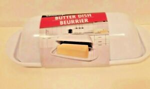 Cooking Concepts White Melamine Butter Dish US Seller