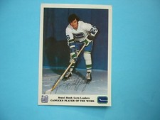 1972/73 ROYAL BANK LEO'S LEADERS VANCOUVER CANUCKS PHOTO BRYAN MCSHEFFREY SHARP+