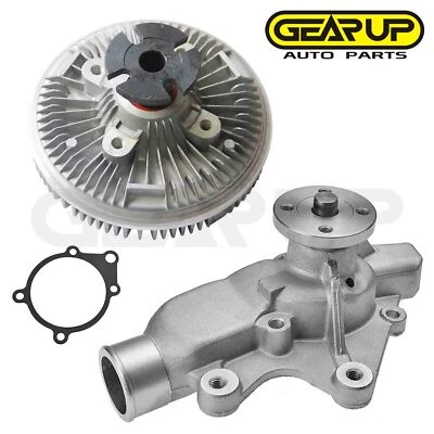 Kit de bomba de agua de refrigeración y embrague de ventilador para Jeep Grand Cherokee 1993-1998 4,0 L OHV Foto 1 de 4