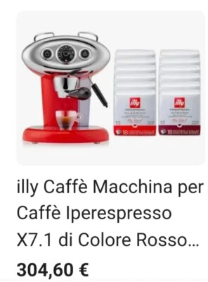 MACCHINA DA CAFFE ILLY X7.1 IPERESPRESSO NUOVISSIMA con 50 Capsule Comprese - Immagine 1 di 3