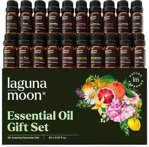 Essential Oils Set - Top 20 Gift Set Oils for Diffusers, Humidifiers, Massages - Picture 1 of 3
