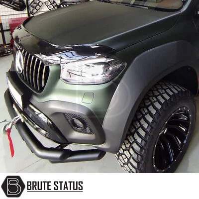 BRUTE STATUS Mercedes Classe X Cofano Protezione Pietra Deflettore Protezione Insetti Scuro