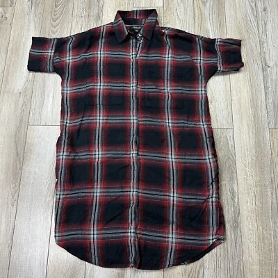 Madewell Dress Women XXS Red Shirt Dress Flannel Courier Rollins Plaid - Image 1 of 4