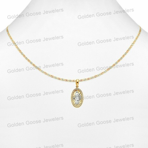 Ciondolo pendente battesimo zirconi unisex oro bianco o giallo 14 kt catena Valentino