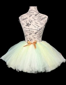 Tutu For Girls Light Green Layered Skirt Tulle Ballet Mannequin Waist 24" Girls - Picture 1 of 1