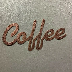 Coffee Metal Wall Art Skilwerx Colors 9 x 5 Coffee shop House caffeine Sign - Picture 1 of 18