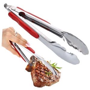 Küchenzange Grillzange Servierzange Nudelzange Edelstahl Silikon 24cm - Bild 1 von 4