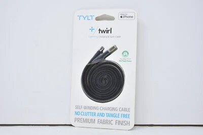 Cable de carga y sincronización de aligeramiento automático Tylt twirl para iPhone 11 12 13 14 Foto 1 de 3