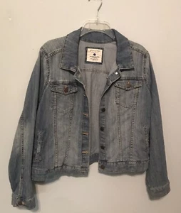 Sonoma Blue Denim Jeans Jacket - Women’s Size Medium Button Fr - Bild 1 von 6