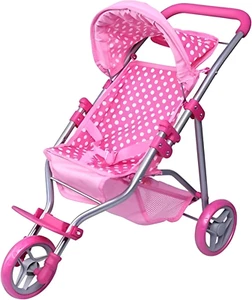 Precious Toys Baby Doll Stroller, Doll Stroller for Toddlers and 2-Year-Old Girl - Picture 1 of 6