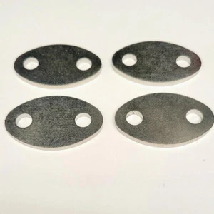 Norton Dominator and Commando stainless steel rocker spindle cover plates x4 - Picture 1 of 1