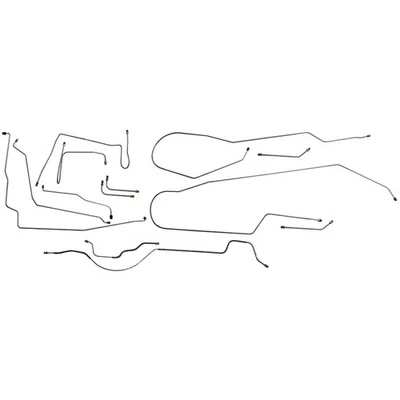 1970 AMC Javelin Complete Power Disc Brake Line Set Lines Kit 11pc Stainless - Image 1 of 4