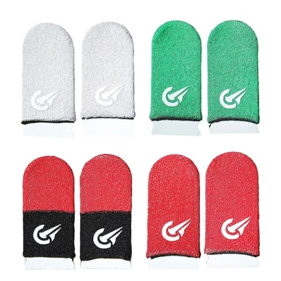 Thin Silver Fiber Gaming Finger Sleeves For Sensitive Skin Comfortable Fit 2pcs - Image 1 of 4