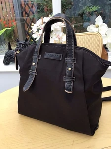 Radley Black Nylon Top Zipped Medium Top Handle Twin Strap Backpack - Picture 1 of 13