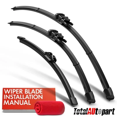 3Pcs Windshield Wiper Blades 26'' & 20'' & 13'' for BMW X5 2019-2024 X6 20-24 - Image 1 of 4