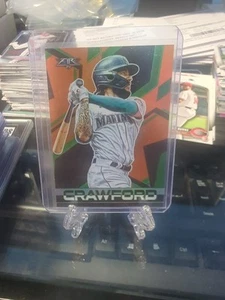 2021 Topps Fire - Orange #190 J.P. Crawford /299 Seattle Mariners - Picture 1 of 3